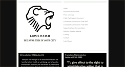 Desktop Screenshot of lionswatch.org