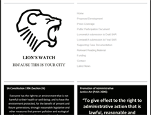 Tablet Screenshot of lionswatch.org